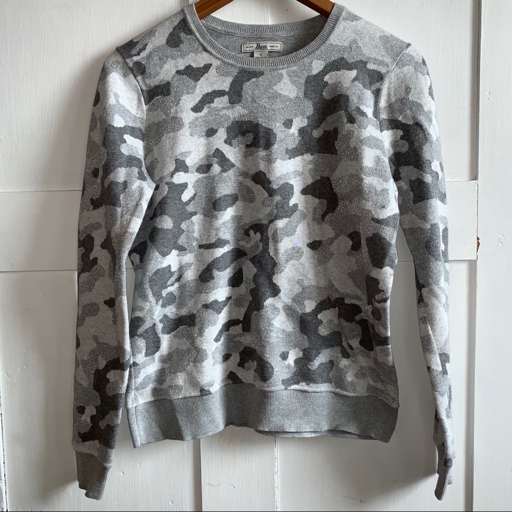 Bass Gray Camo Crewneck